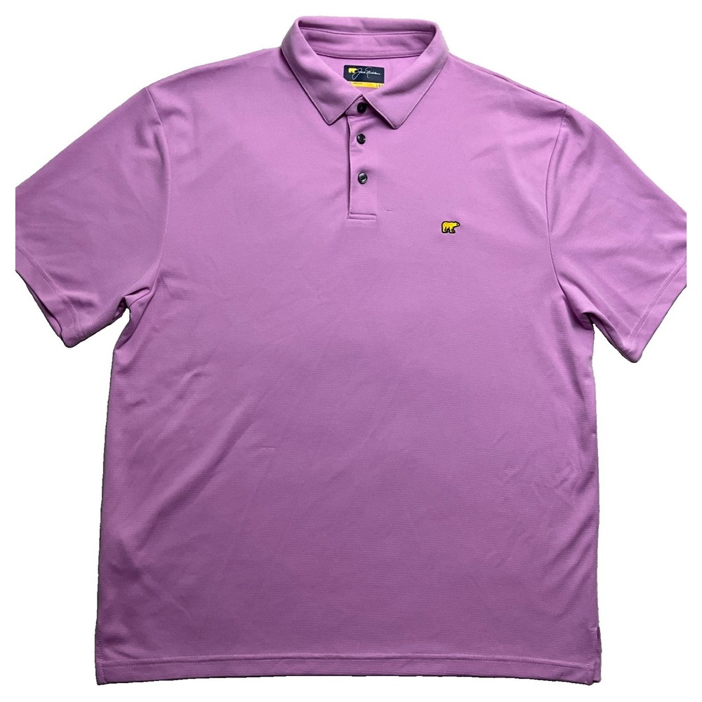 Jack Nicklaus Men's Purple Short Sleeve Polo Shirt Size L